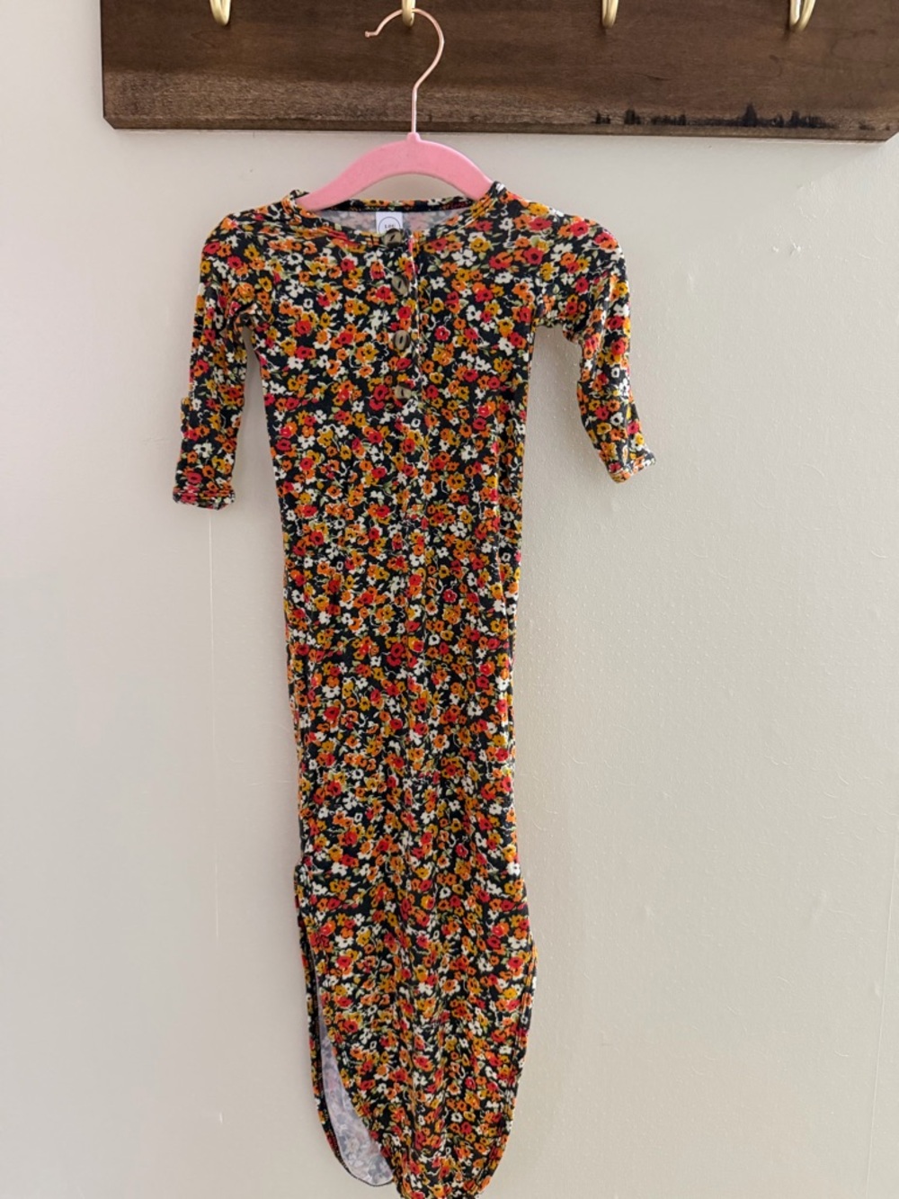 Lou Lou & Company Floral Newborn Gown